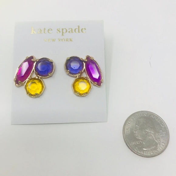 Kate Spade Multi Color Stud Earrings NEW! - Picture 2 of 6